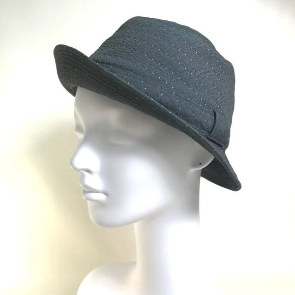 HERMES Quilted Dot pattern hat Canvas gray - Picture 7 of 7